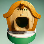 A Charming Hobbit Birdhouse Retreat for Your Feathered Friends - Observe Them Closely with Your Blink Camera!