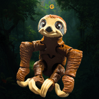 Hanging Sloth 3D Printed Model - Posable Flexi Figure - Sloth Lover Gift