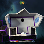 Ghoulishly Haunted House: Light-Up Halloween Decor, Intricate Details, Detachable Roof for Easy Custom Lighting!