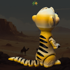 Safari Themed Meerkat Flexi - Movable 3D Printed Animal