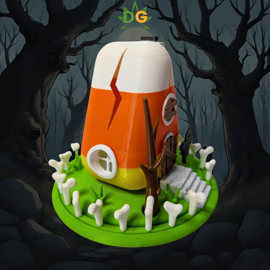 Spooky Candy Corn Cottage Tea Light Decor | Halloween Vibes | Cute gift | Fall Autumn