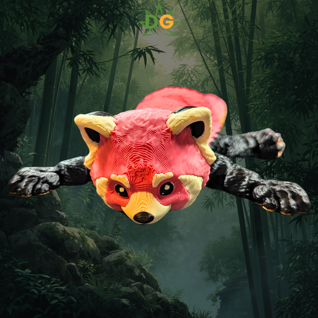 Articulated Red Panda Flexi – 3D Printed Collectible