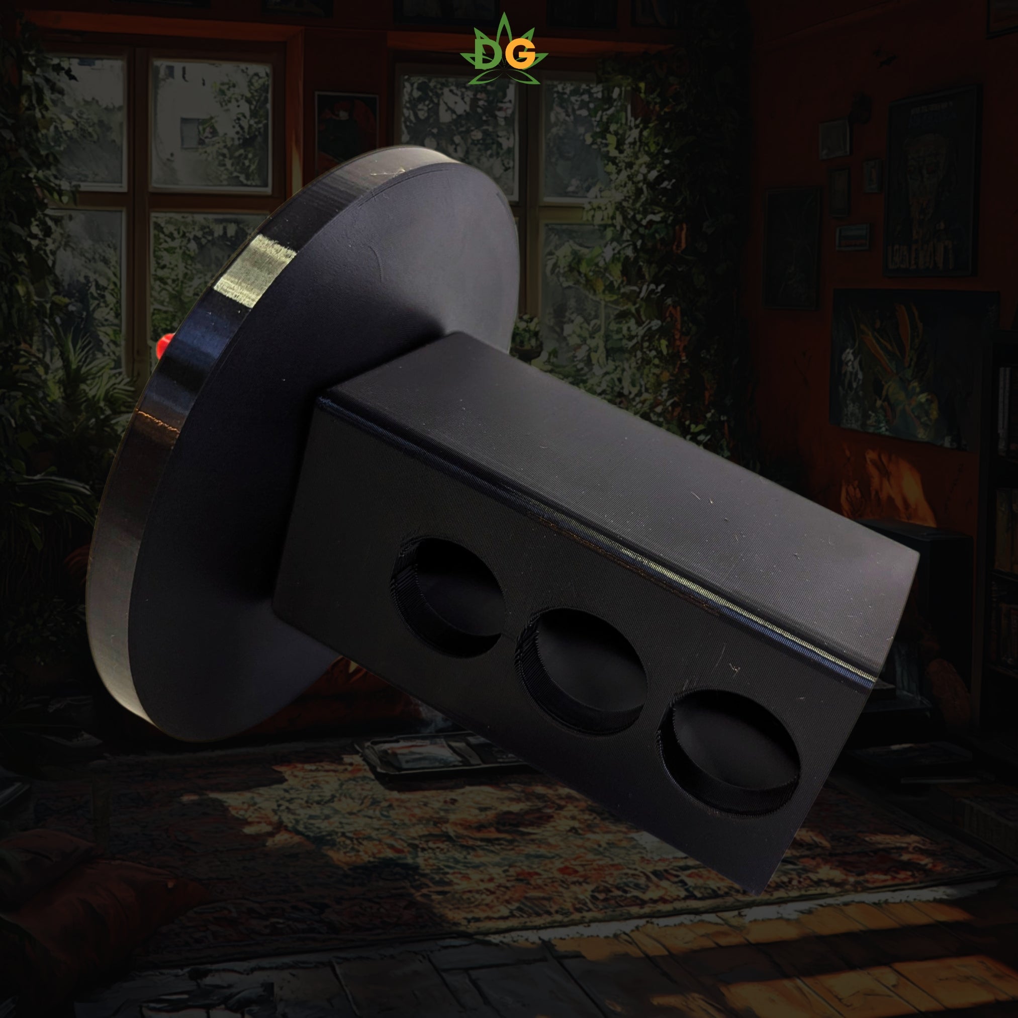 "Burnin' Kush" Trailer Hitch Plug | Premium PETG UV-Resistant Statement Piece