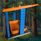 Mid-Century Modern Birdfeeder: Stylish Outdoor Feeding Station