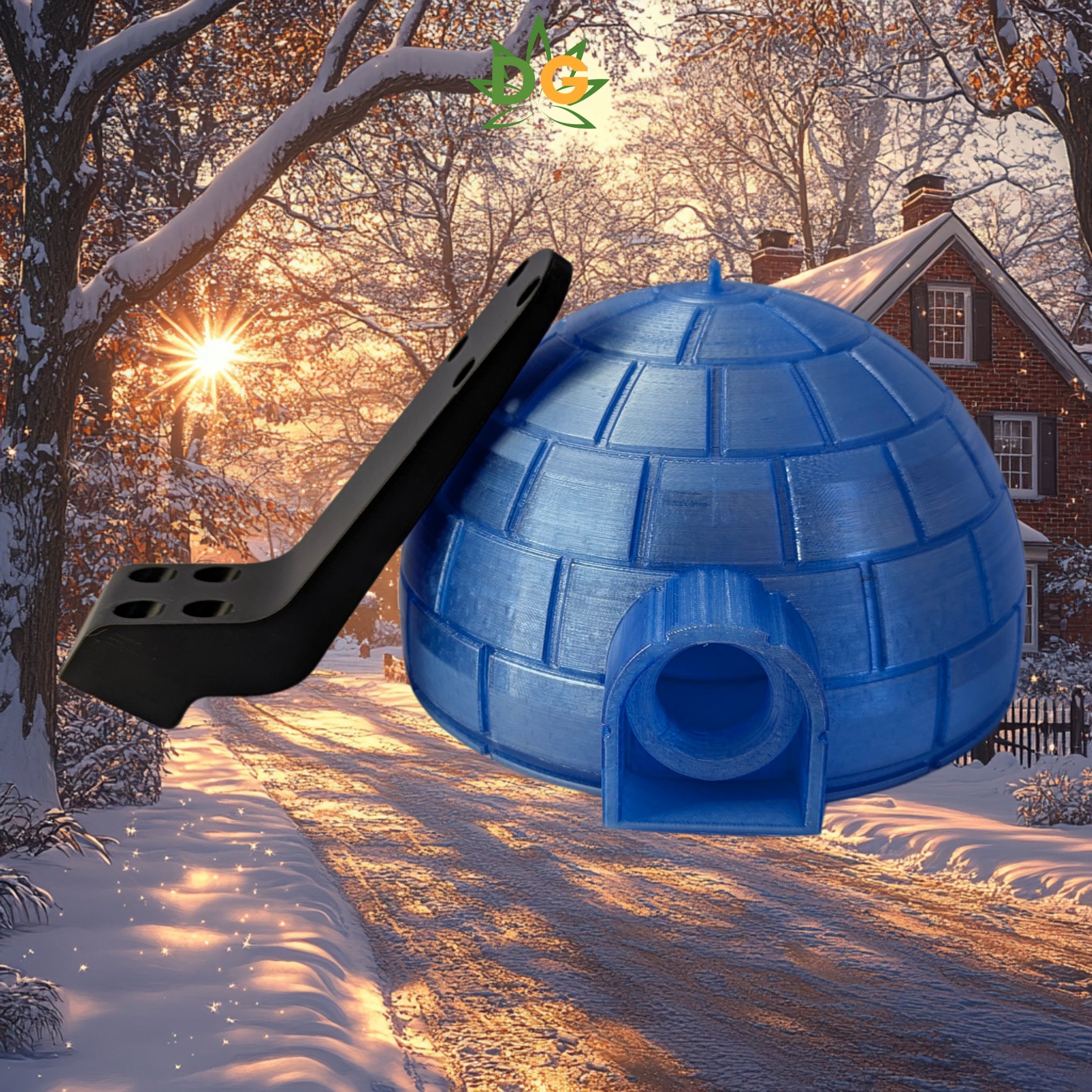 Polar Igloo Bird House - Unique Winter Shelter for Birds, Stylish Outdoor Decor & Cozy Nesting Option