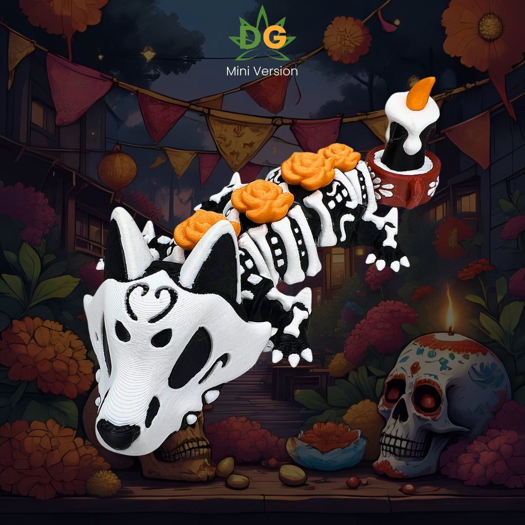 Articulated Calavera Dragon, Day of the Dead (Dia De Los Muertos) Flexi