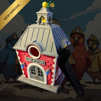 Decorative Firehouse Bird Shelter for Garden & Outdoor