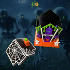 Halloween Delight Gingerbread Style House | Spooky season | Gift idea | Tea Light | Candy Jar | Ghostly vibes!