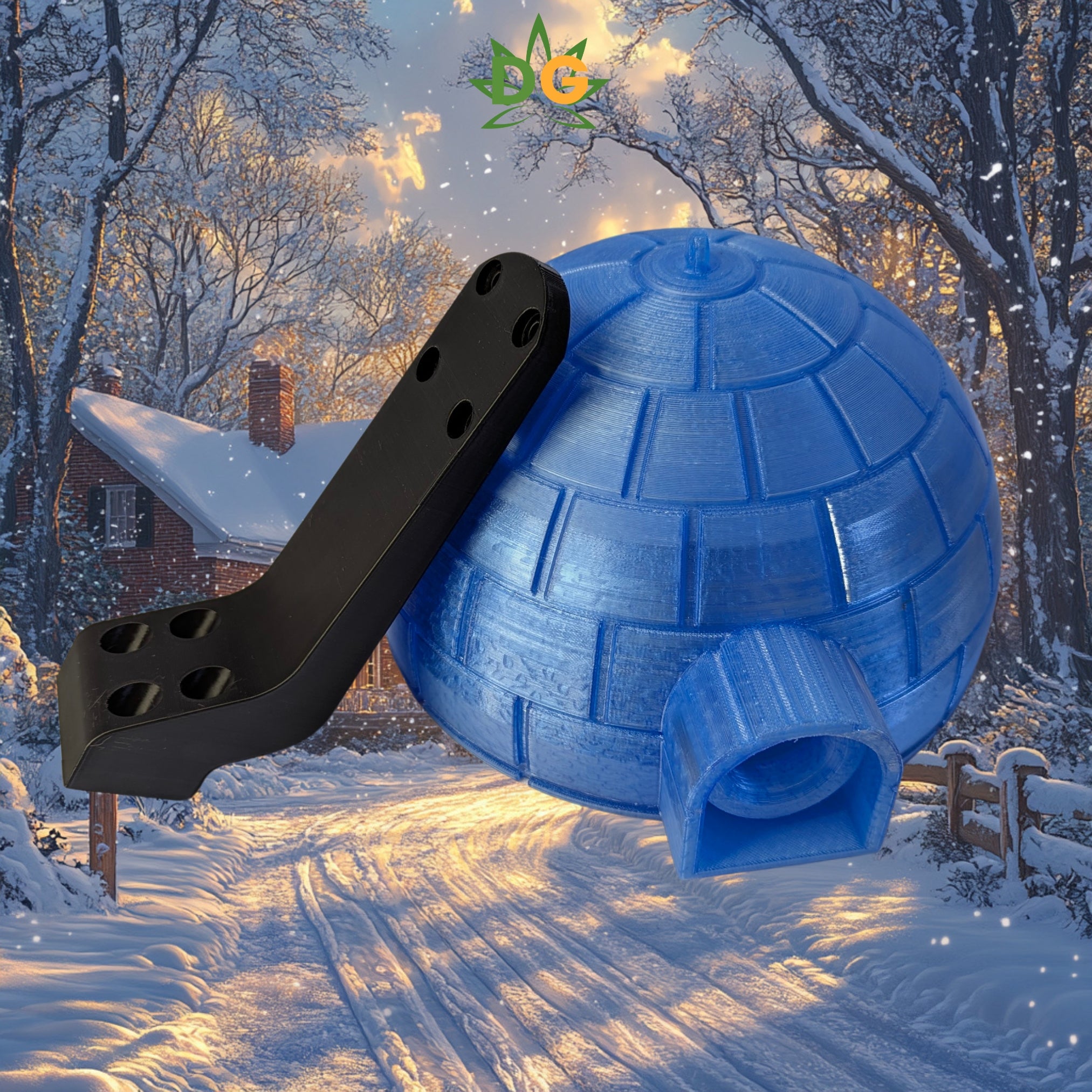 Polar Igloo Bird House - Unique Winter Shelter for Birds, Stylish Outdoor Decor & Cozy Nesting Option