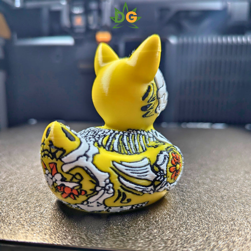 Day of the Dead Wolf Duck | Sugar Skull Jeep Accessory