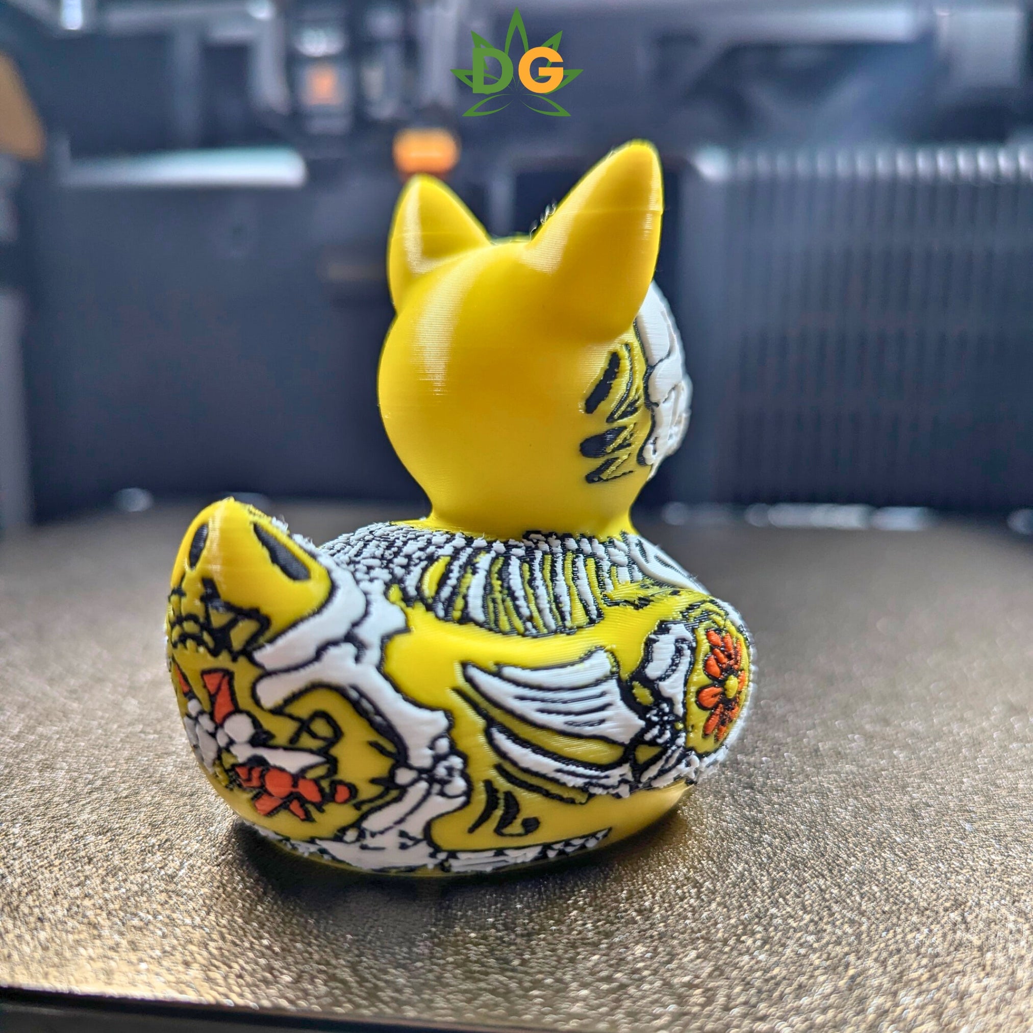 Day of the Dead Wolf Duck | Sugar Skull Jeep Accessory