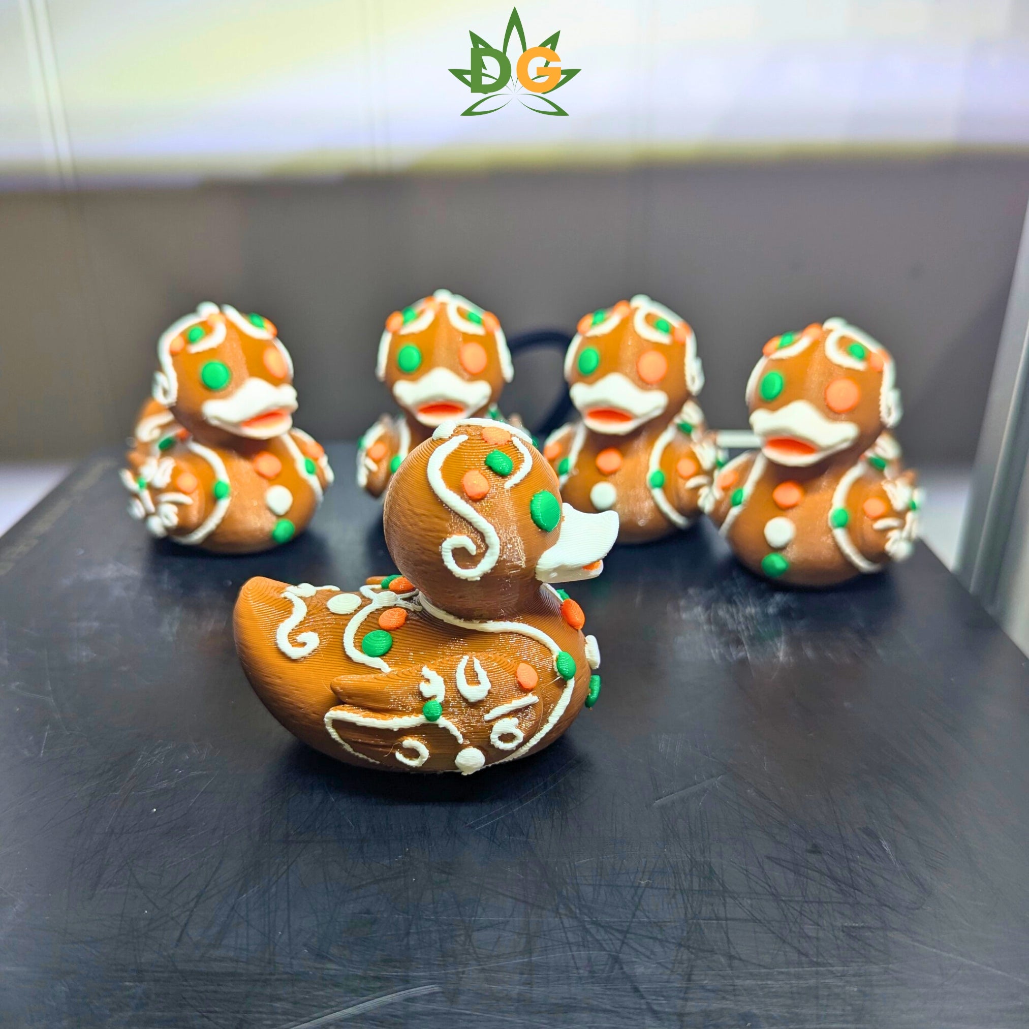 Colorful Gingerbread Duck Companion | Christmas Jeep Accessory