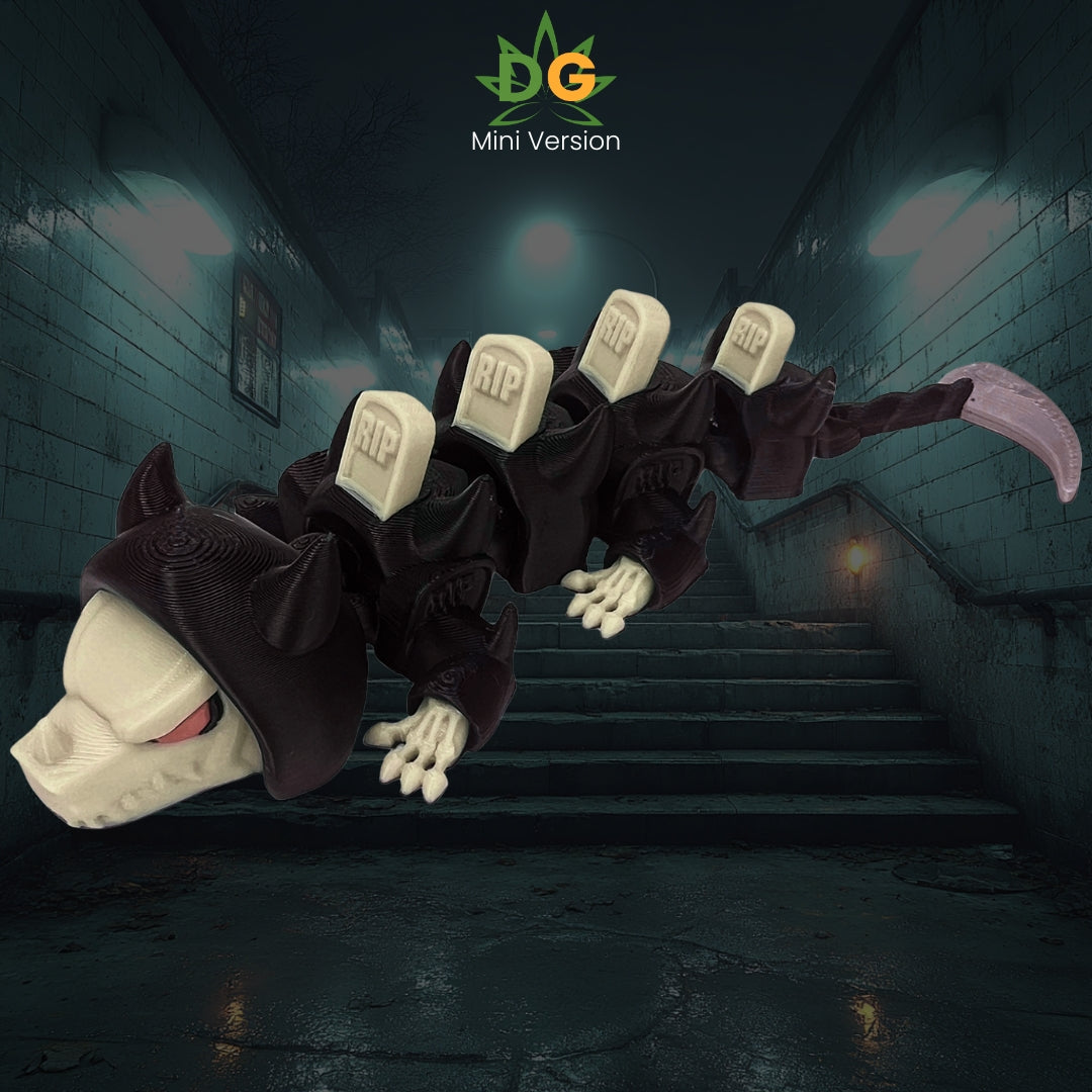 Articulated Grim Reaper Dragon: Flexi Skeleton Decor