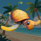 Articulated Sea Turtle Flexi - 3D Printed Ocean Animal Figure