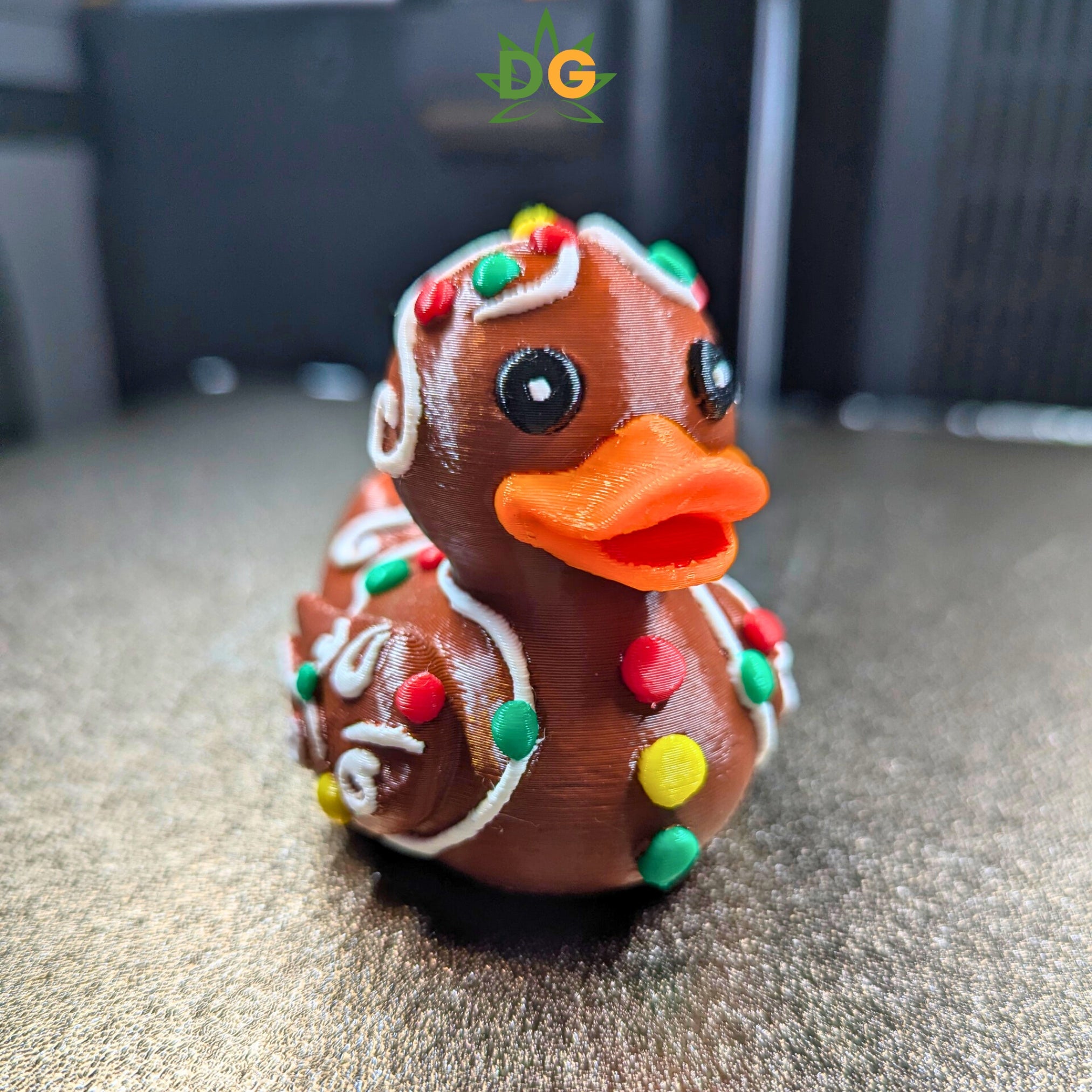 Colorful Gingerbread Duck Companion | Christmas Jeep Accessory