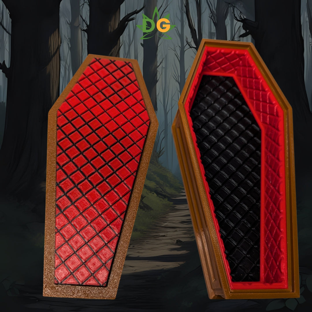 Spooky 3D Printed Coffin Box - Versatile Halloween Decor & Candy Holder