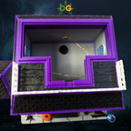 Ghoulishly Haunted House: Light-Up Halloween Decor, Intricate Details, Detachable Roof for Easy Custom Lighting!