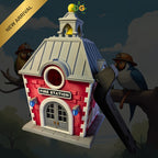 Decorative Firehouse Bird Shelter for Garden & Outdoor