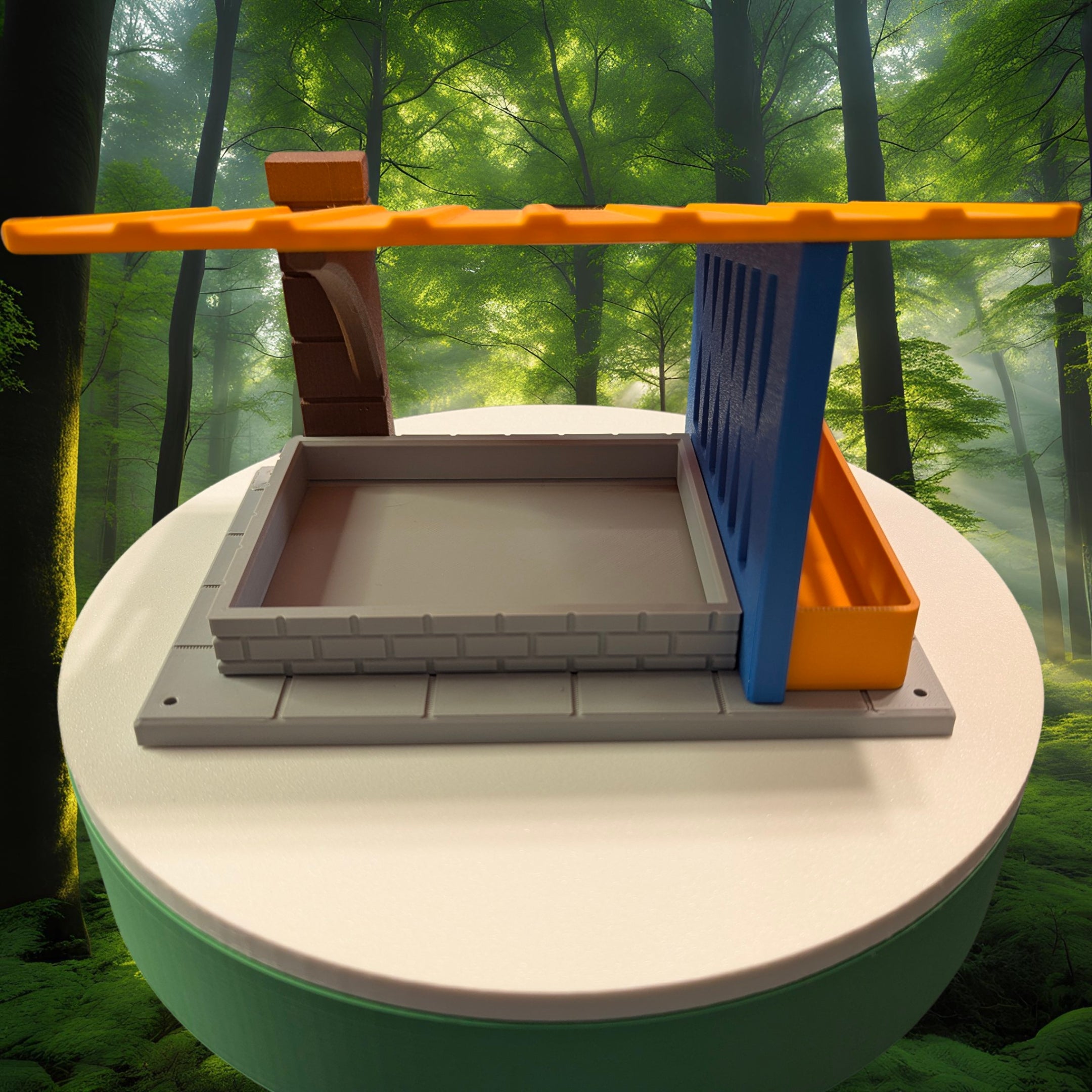 Modern Bird Feeder | Decorative Outdoor Wildlife Accessory & Flower Bed Garden Decor