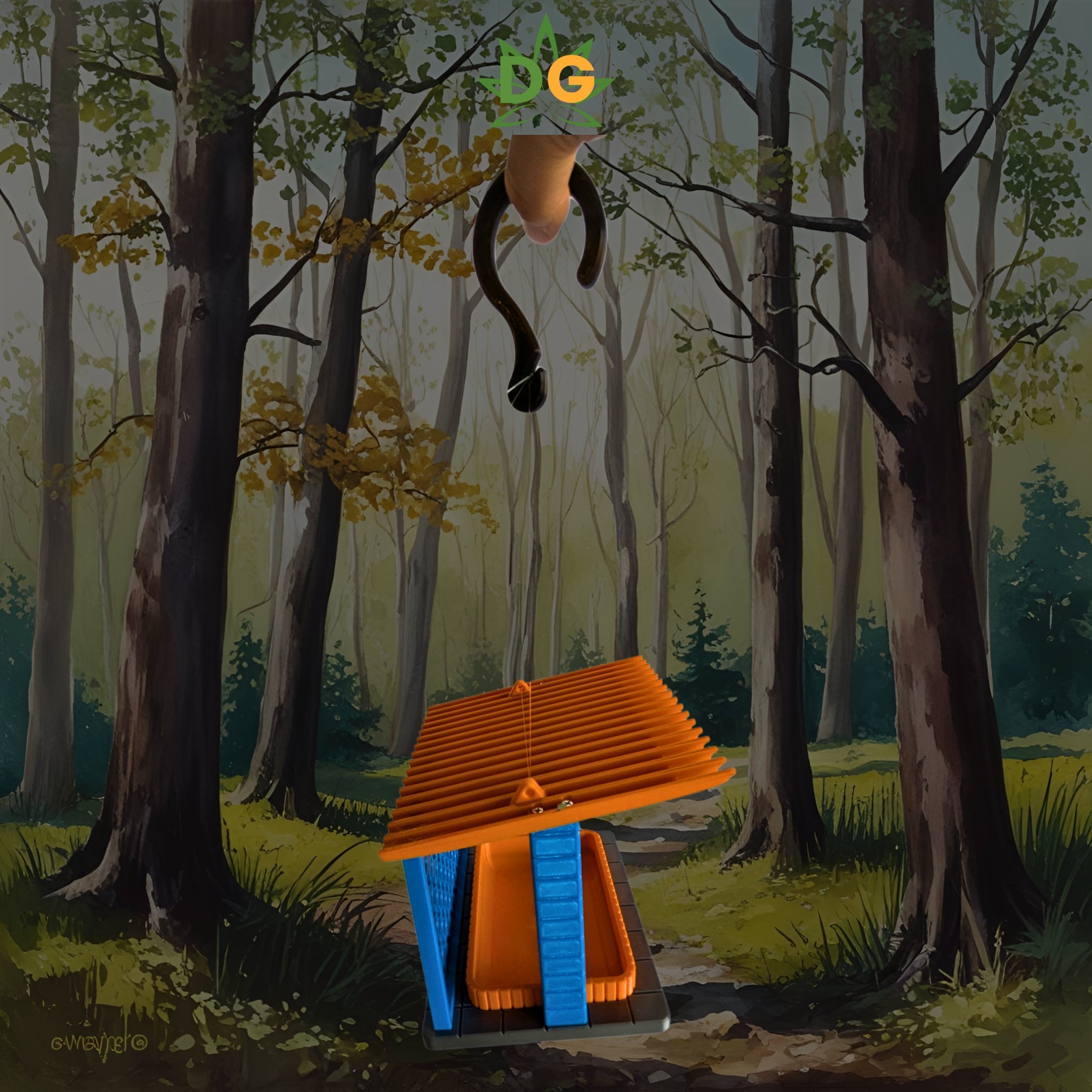 Mid-Century Modern Birdfeeder: Stylish Outdoor Feeding Station