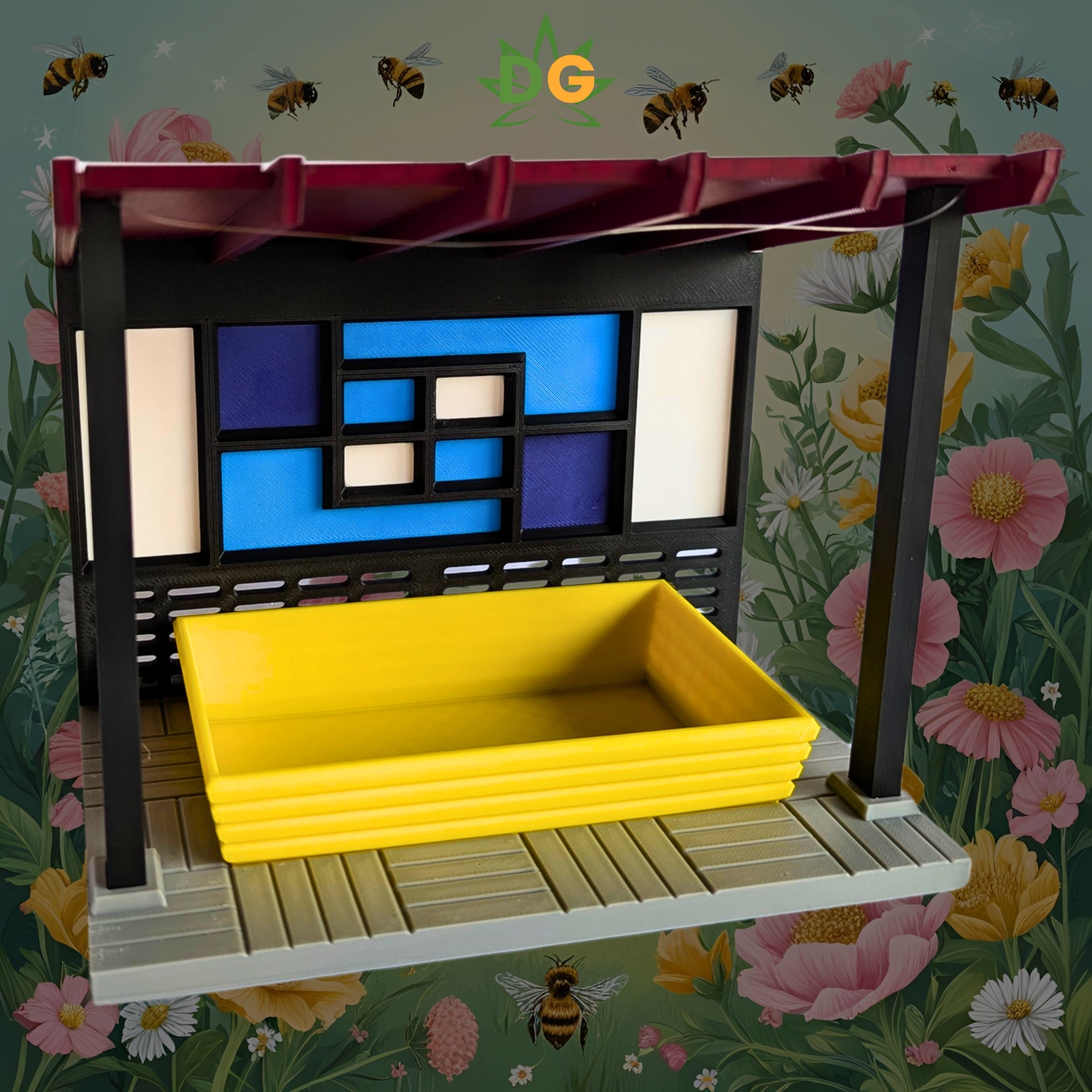 Sleek & Modern Birdfeeder: All-Weather Dining for Your Feathered Friends