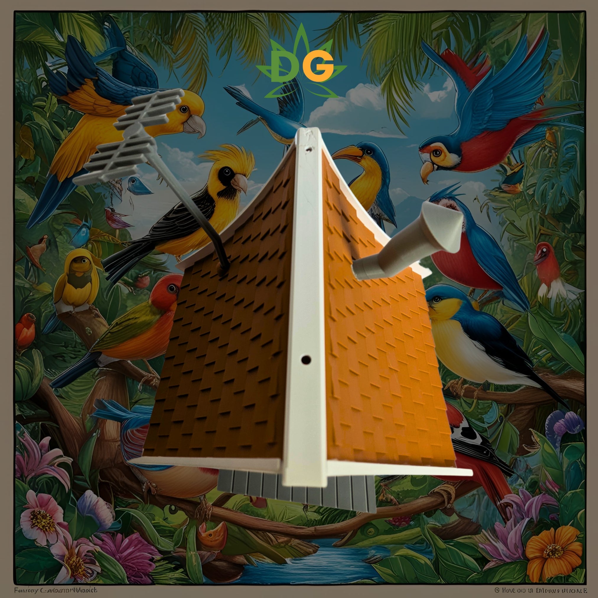 Toon Cottage Birdhouse: An Unconventionally Charming Haven