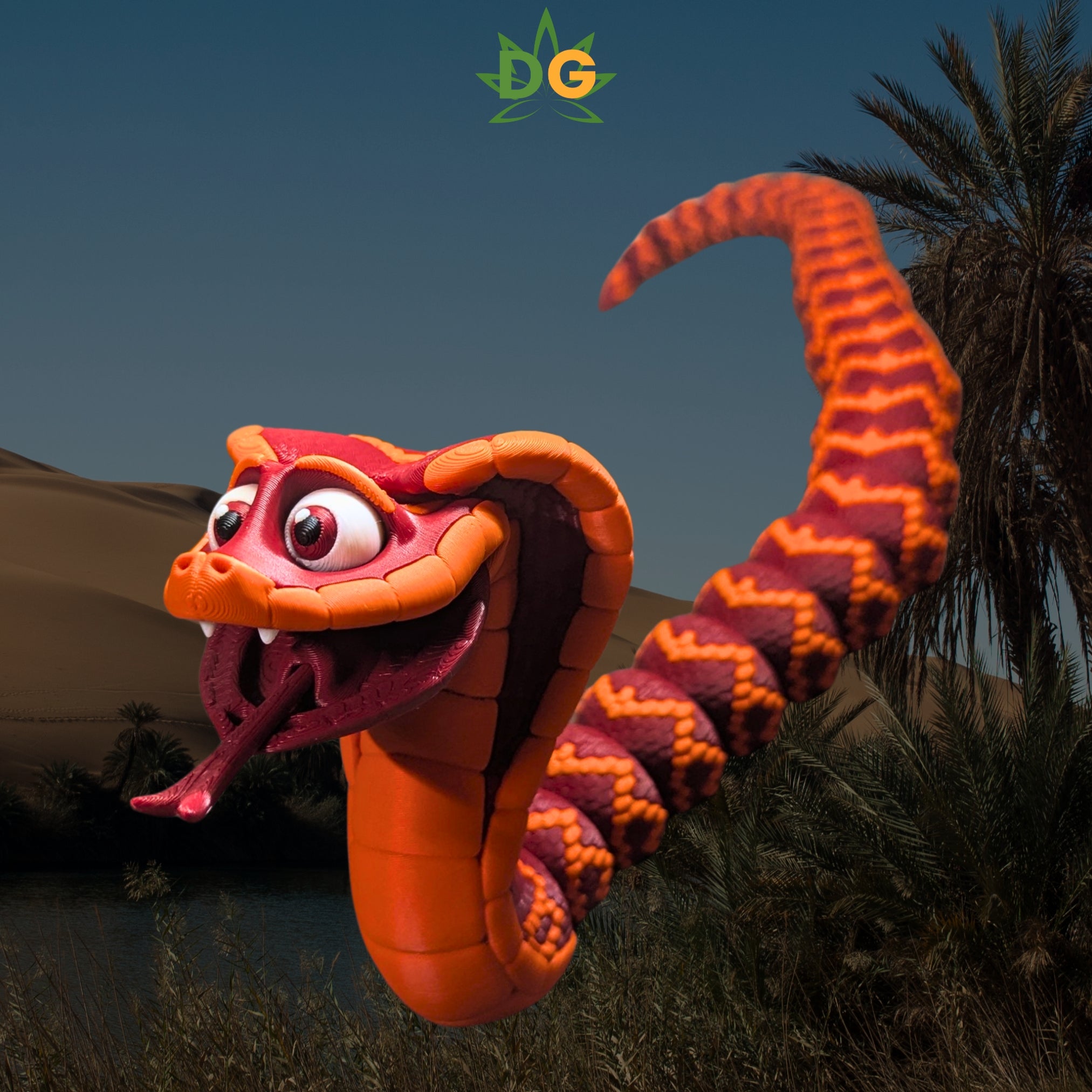 Cute Cuddly King Cobra Flexi | For Snake Enthusiast