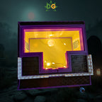 Ghoulishly Haunted House: Light-Up Halloween Decor, Intricate Details, Detachable Roof for Easy Custom Lighting!