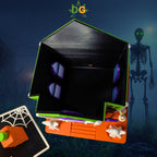 Halloween Delight Gingerbread Style House | Spooky season | Gift idea | Tea Light | Candy Jar | Ghostly vibes!