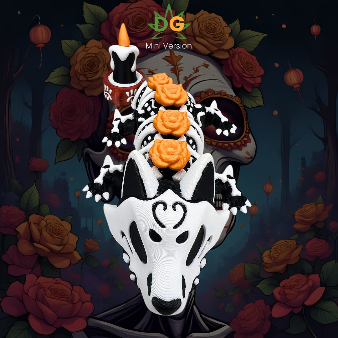 Articulated Calavera Dragon, Day of the Dead (Dia De Los Muertos) Flexi