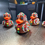 Colorful Gingerbread Duck Companion | Christmas Jeep Accessory