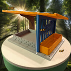 Modern Bird Feeder | Decorative Outdoor Wildlife Accessory & Flower Bed Garden Decor