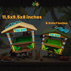 Tropical Oasis Bird Feeder - Miniature Tiki Bar for Your Garden