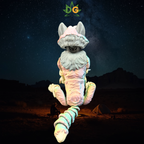 Color Shift Wolf Figurine - Articulated Animal Desk Pet 3D Printed