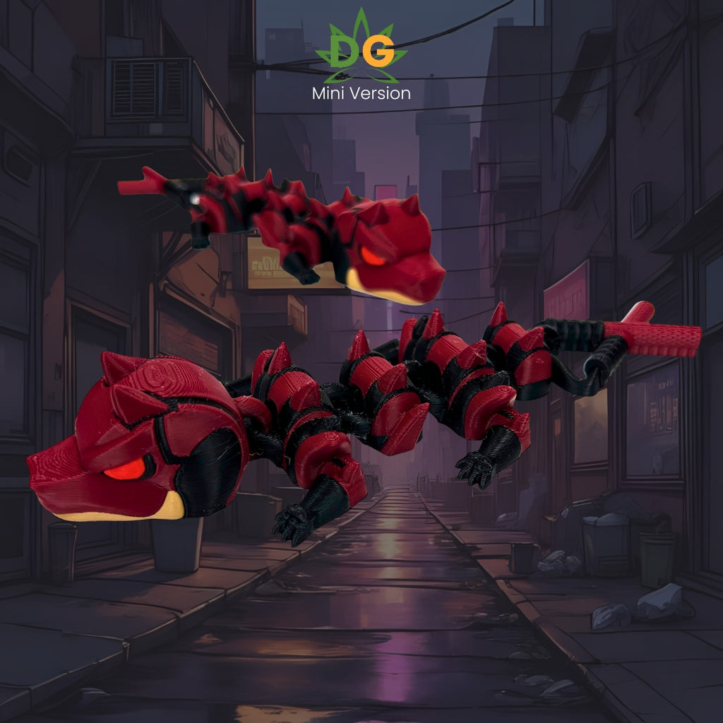 Articulated Gothic Devil Dragon Flexi