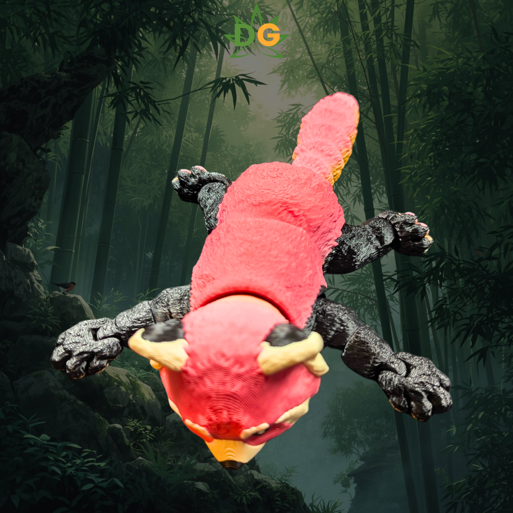 Articulated Red Panda Flexi – 3D Printed Collectible