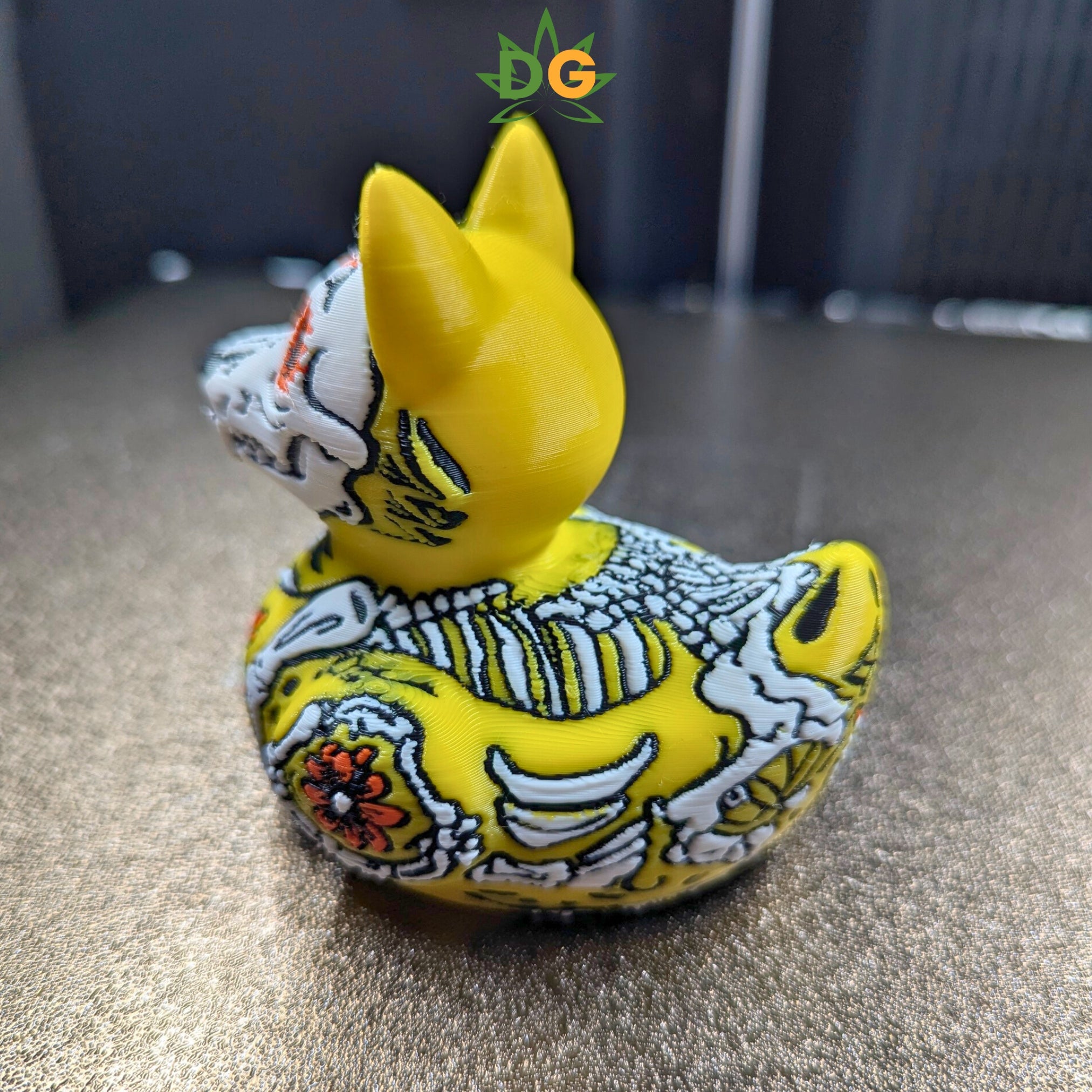 Day of the Dead Wolf Duck | Sugar Skull Jeep Accessory