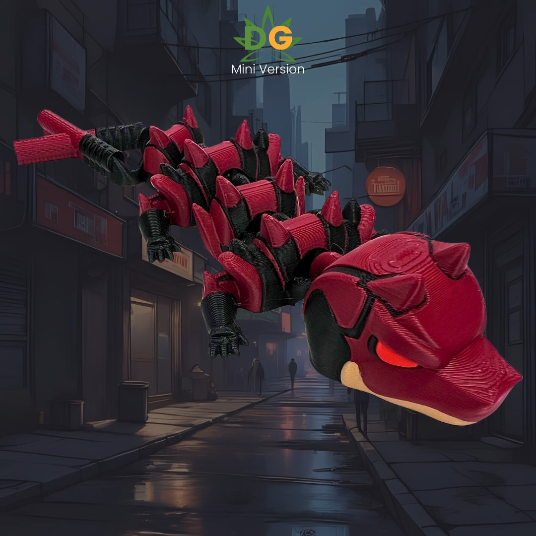 Articulated Gothic Devil Dragon Flexi