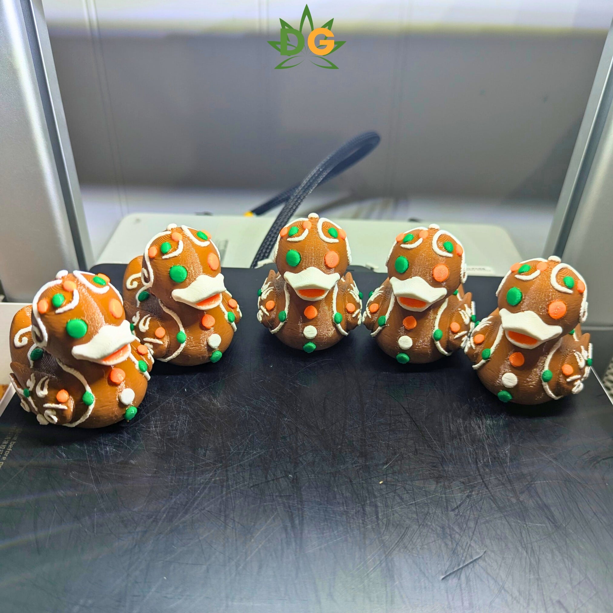 Colorful Gingerbread Duck Companion | Christmas Jeep Accessory