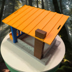 Modern Bird Feeder | Decorative Outdoor Wildlife Accessory & Flower Bed Garden Decor