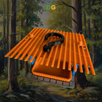 Mid-Century Modern Birdfeeder: Stylish Outdoor Feeding Station