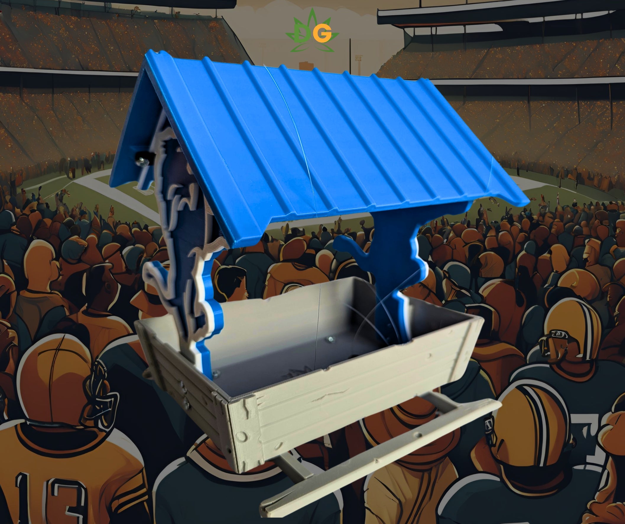 Michigan Sports Themed Countryside Bird Feeder | Outdoor Wildlife Accessory