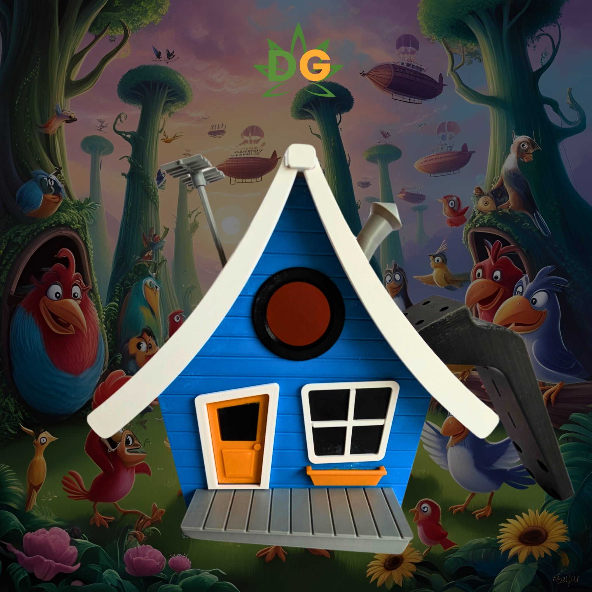 Toon Cottage Birdhouse: An Unconventionally Charming Haven