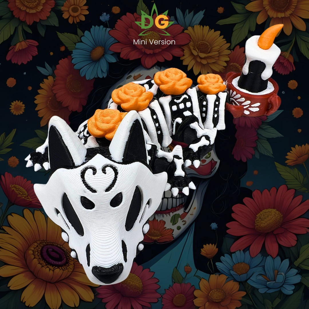 Articulated Calavera Dragon, Day of the Dead (Dia De Los Muertos) Flexi