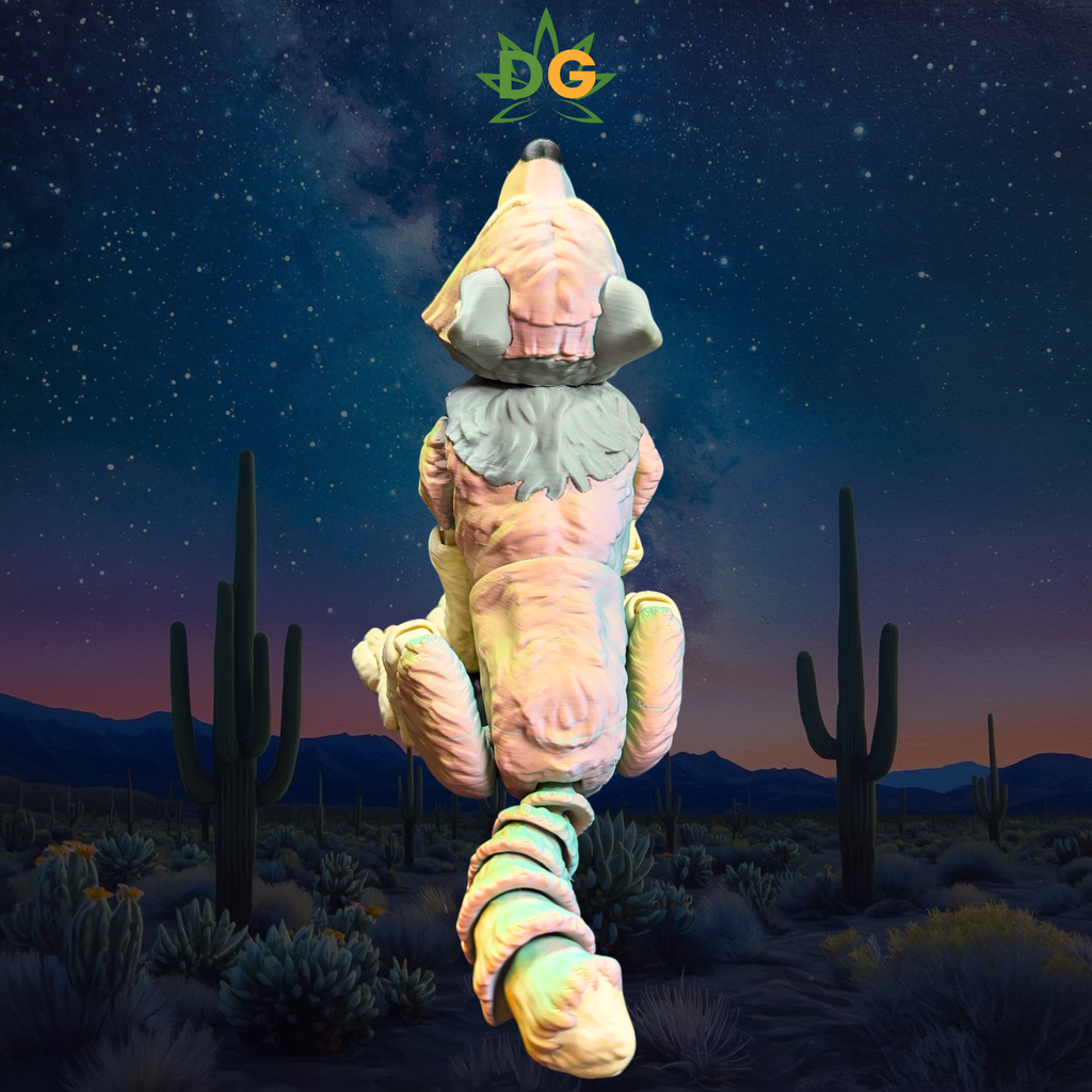 Color Shift Wolf Figurine - Articulated Animal Desk Pet 3D Printed