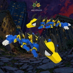 Articulated Flexi Golden Spiked Mutant Dragon