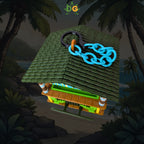 Tropical Oasis Bird Feeder - Miniature Tiki Bar for Your Garden