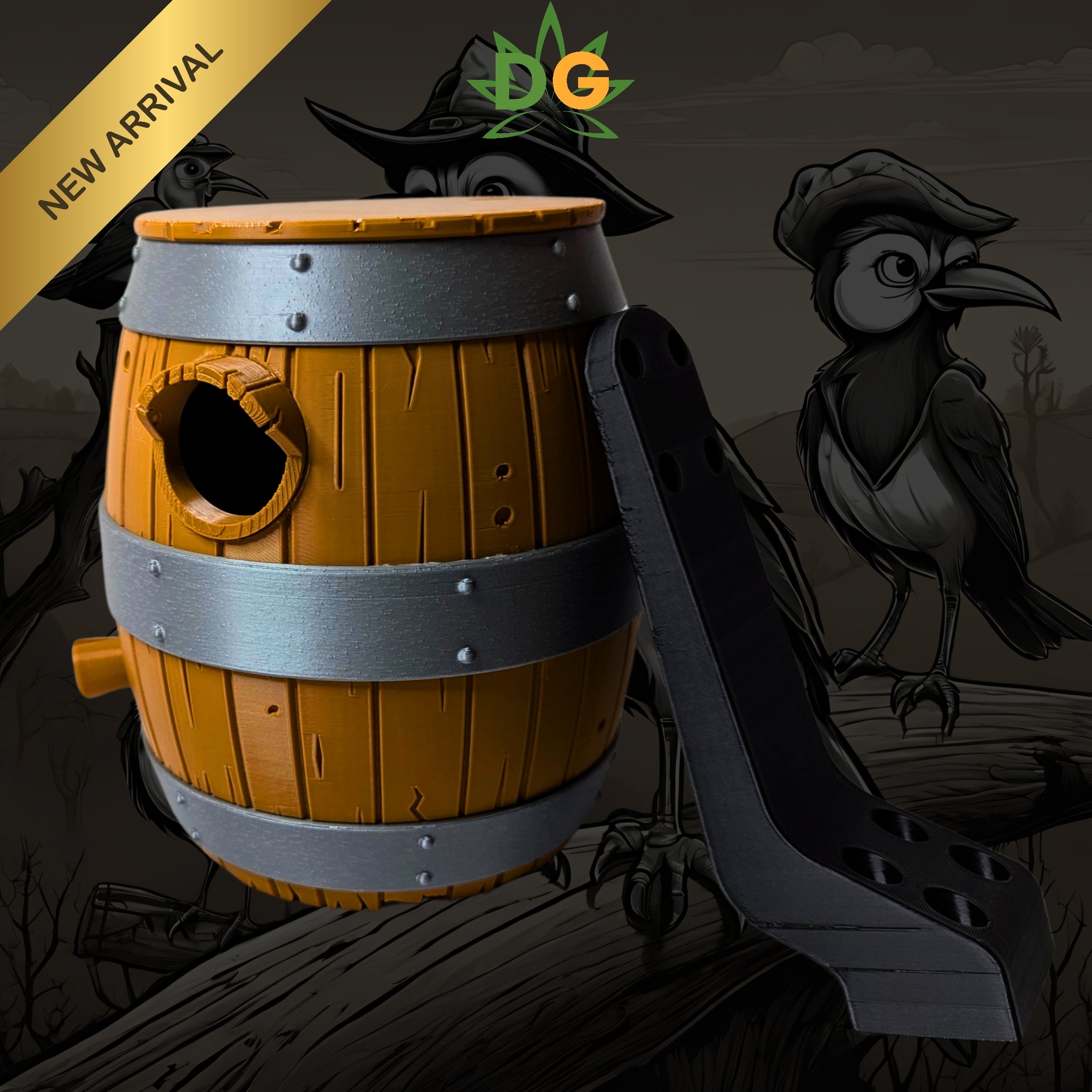 Charming Old Barrel Bird House - Unique Rustic Home for Feathered Friends