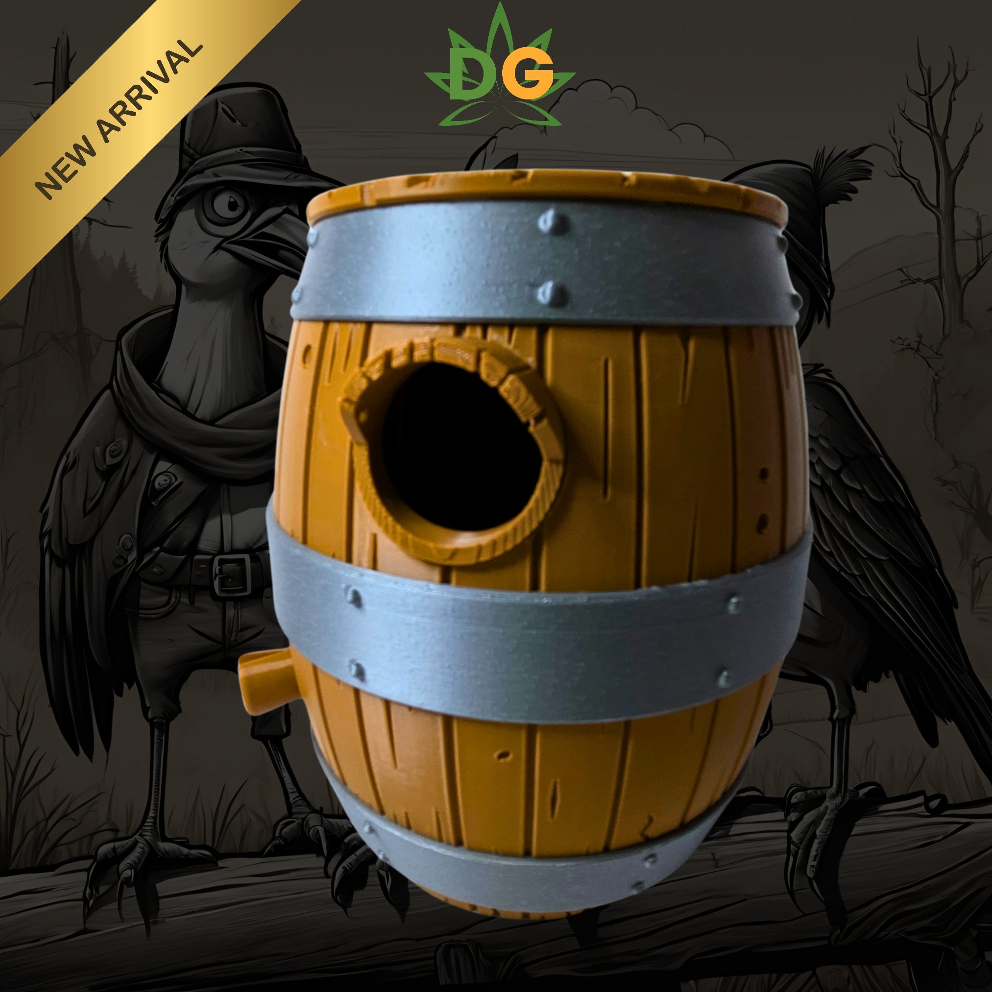 Charming Old Barrel Bird House - Unique Rustic Home for Feathered Friends