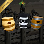 Charming Old Barrel Bird House - Unique Rustic Home for Feathered Friends